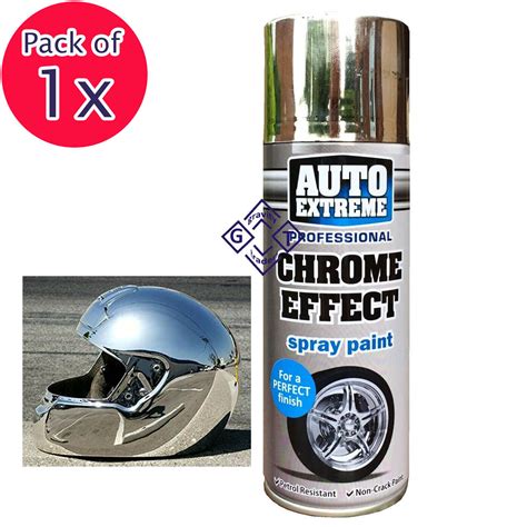 1 X Ax Chrome Effect Spray Paint Aerosol Can Auto Extreme Car Van Bike