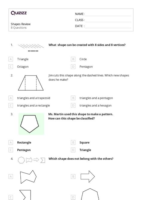 50 Trapezoids Worksheets For 2nd Grade On Quizizz Free And Printable