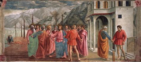 Masaccio Pagamento Del Tributo Affresco Chiesa Di S Flickr