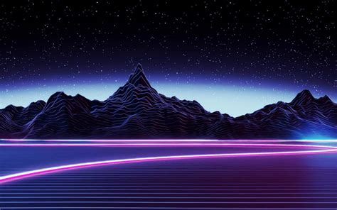 We hope you enjoy our rising collection of aesthetic wallpaper. Free download Desktop Neon Mountain Wallpaper Dark ...