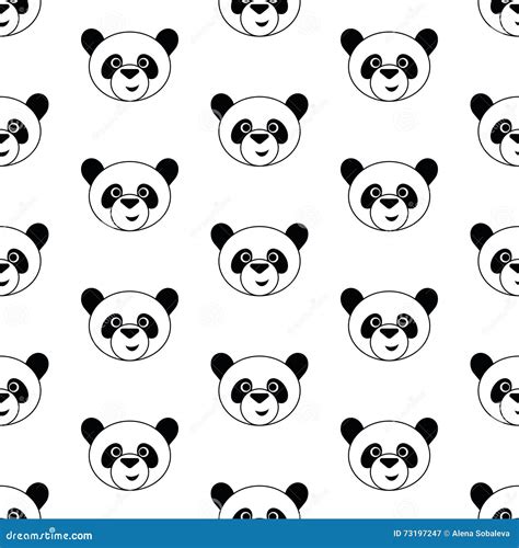 Panda Bonito Ilustração Do Vetor Ilustração De Backdrop 73197247