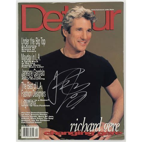 Richard Gere Signed 9x12 Magazine Autographcoa Pristine Auction