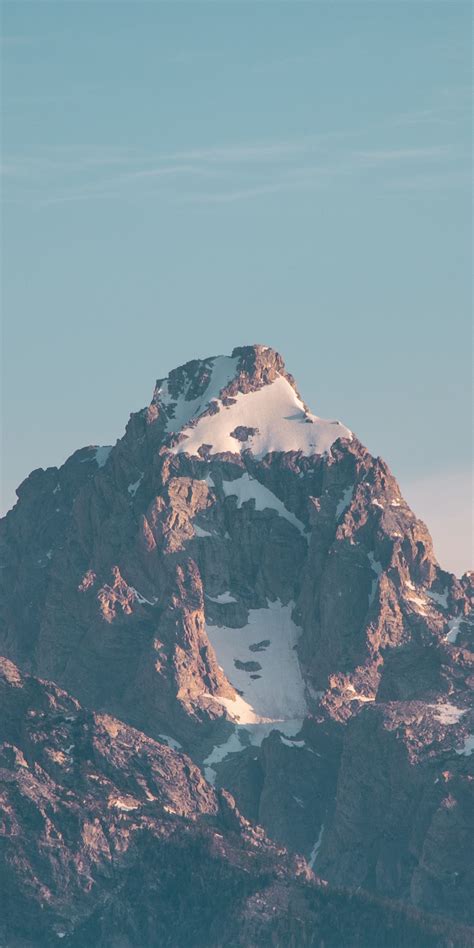 Download Wallpaper 1080x2160 Adorable Sunset Mountain Range Nature