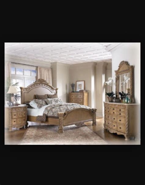 Complete your living room with unique and modern side and accent tables. Ashley furniture - marble top King bedroom set - South ...