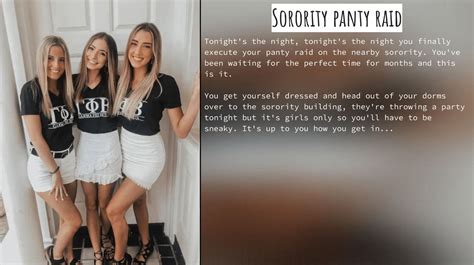 Sorority Panty Raid Tg Caption [cyoa] By Txyfem On Deviantart