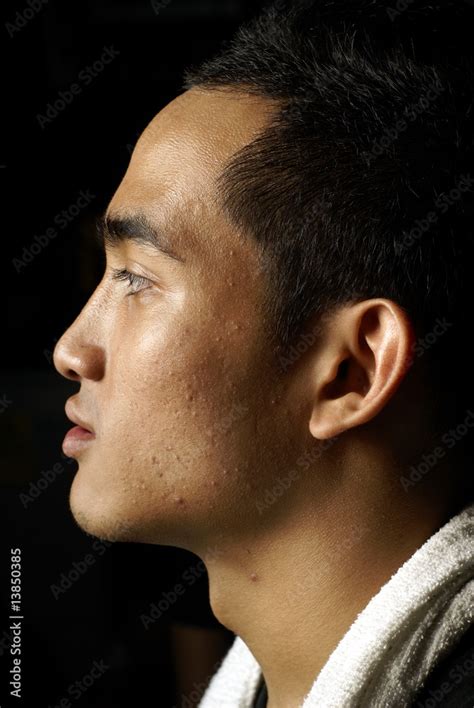 Asian Man Side Profile Portrait Stock Photo Adobe Stock