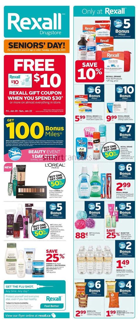 Rexall Drugstore West Flyer January 20 To 26