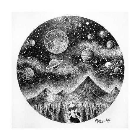 Pin By Michelle Webb On Tattoos Stippling Art Space Drawings Planet