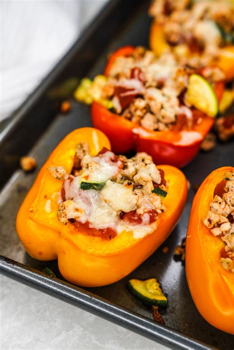 TURKEY STUFFED BELL PEPPERS