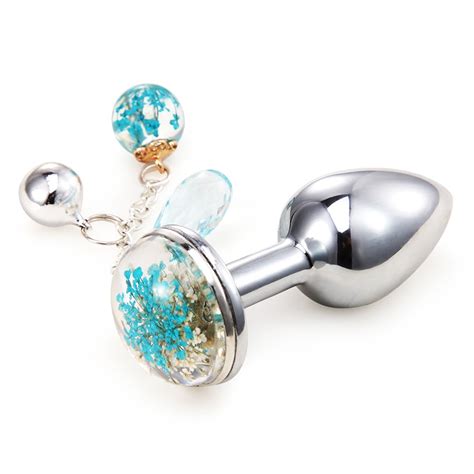 Stainless Steel Anal Plug With Jewelry Bell Tail Butt Plug Prostate