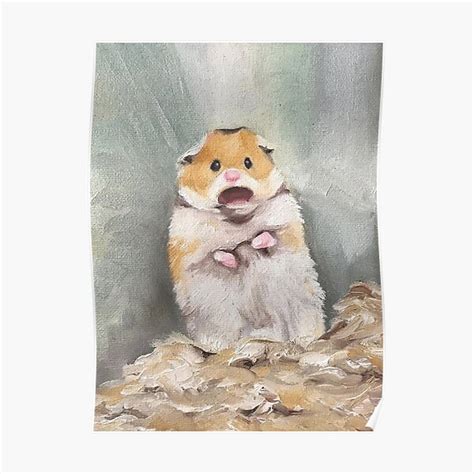 Scared Hamster Posters Redbubble