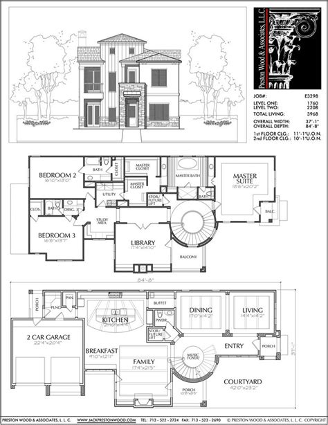 Best 2 Story House Plans Two Story Home Blueprint Layout Residential