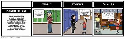Bullying Physical Example Examples Intimidation Storyboard Physique