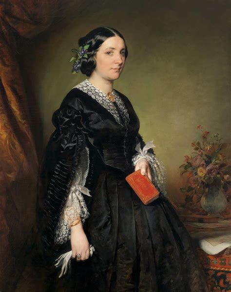 Caroline Stiffer Ecalard By Friedrich Von Amerling Portrait 19th