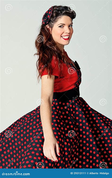Pin Up Pretty Girl Stock Image Image Of Glamour Dress 29313111