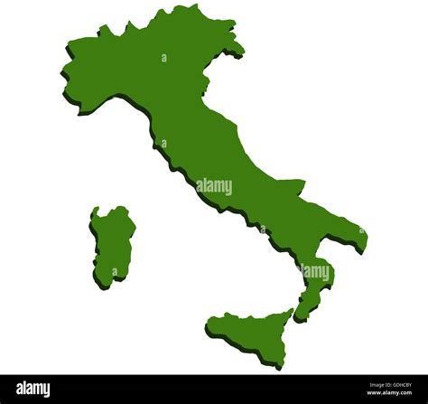 Map Of Italy Stock Photo Alamy
