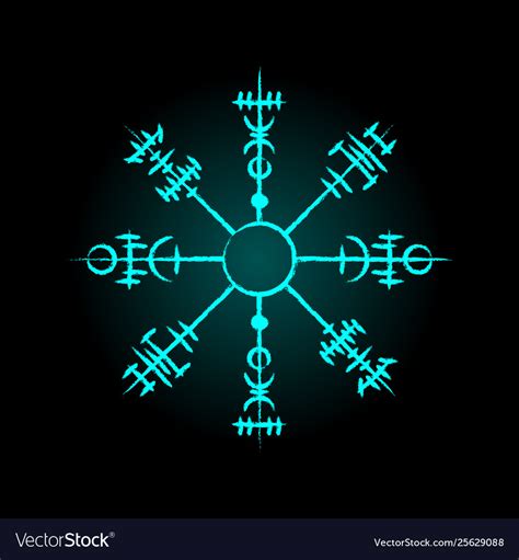 Magic Ancient Viking Circle Symbol Royalty Free Vector Image