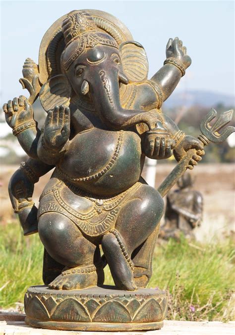 Sold Stone Dancing Garden Ganesh 34 Dancing Ganesha Ganesha Art Ganesh