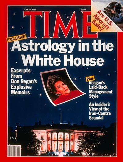 Time Magazine Cover Nancy Reagan And Astrology May 16 1988 Nancy Reagan First Ladies