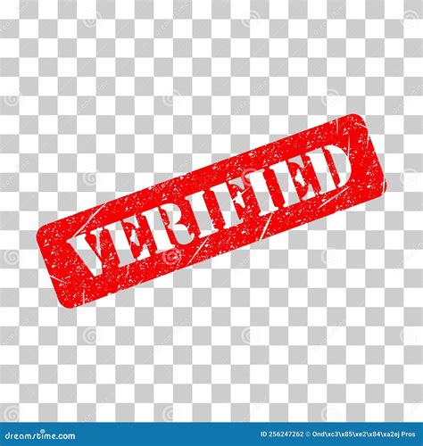 Verified Stamp Cartoon Vector 105266325