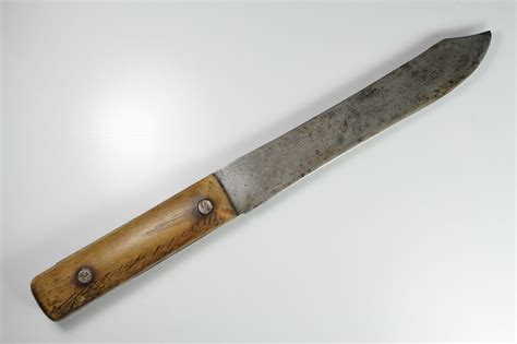 Antique Vtg 1800s Butcher Knife Frontier Trapper Civil War Carbon