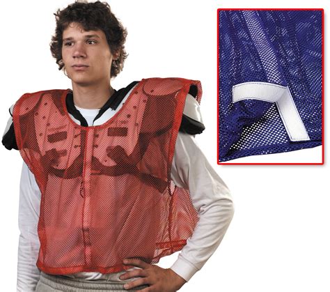 E113568 Football Velcro Front Opening Scrimmage Vests