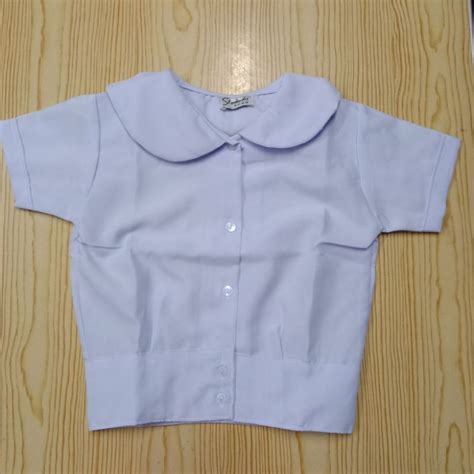 School Uniform Blouse White Baby Collar Only Shopee Philippines