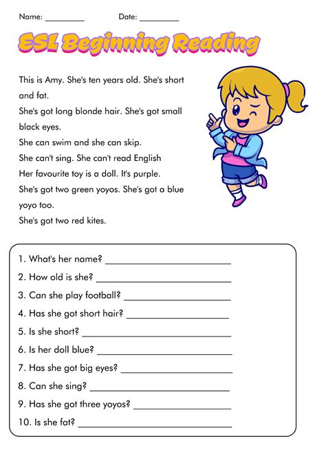 17 Reading Worksheets For Esl Beginners Free Pdf At