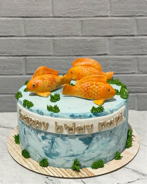 New Designs 12 Goldfish Cake Designs Ideas In 2023