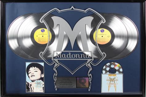 Madonna Riaa Platinum Record Award