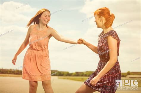 Two Babe Women Having Fun Together Stock Photo Picture And Rights