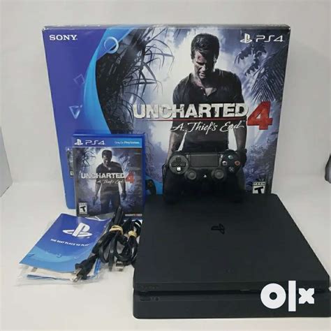 Sony Playstation 4 Slim 500 Gb Console Matte Black Uncharted 4 Used