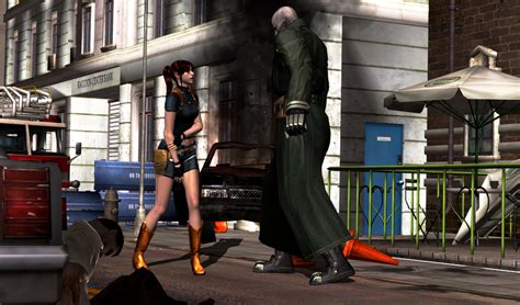 Mr X Attacks Claire Redfield 1a By Anothercaster On Deviantart