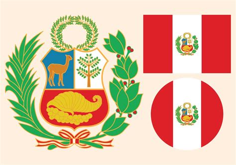 Peru Flag Emblem