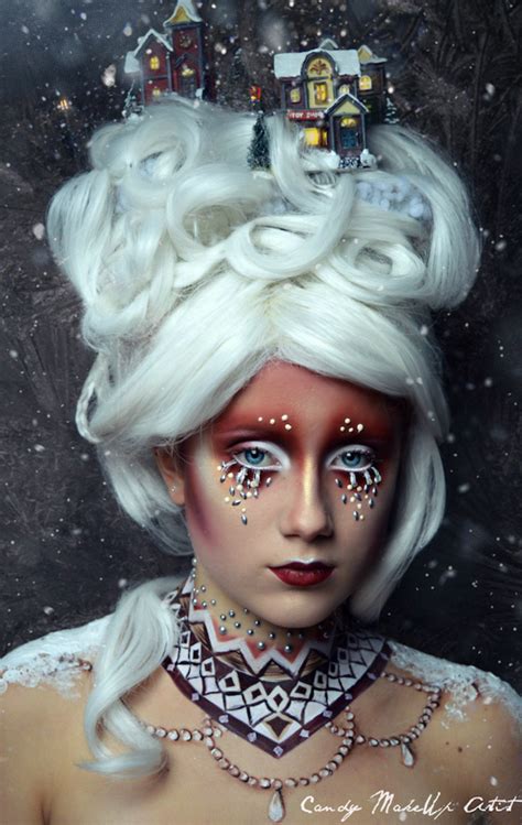 the 23 year old transforms her models using incredible make up and props this woman s