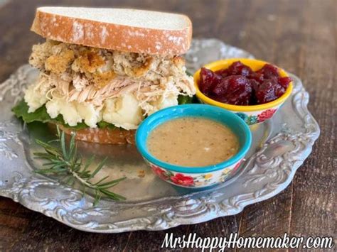Thanksgiving Leftover Sandwich Mrs Happy Homemaker