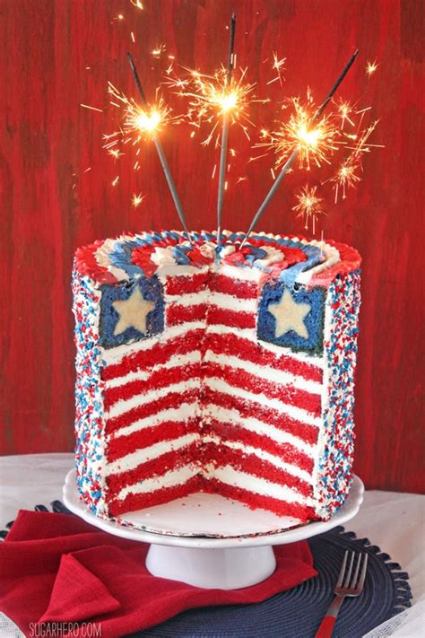 Currently, the best cake decorating set is the wilton master. American Flag Layer Cake for the Fourth of July - SugarHero