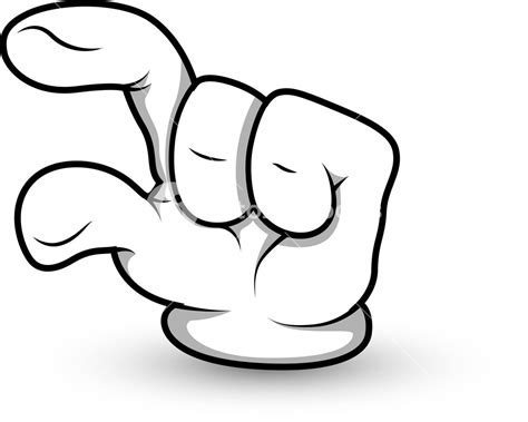 Cartoon Hand Finger Pointing Vector Illustration Royalty Free Stock