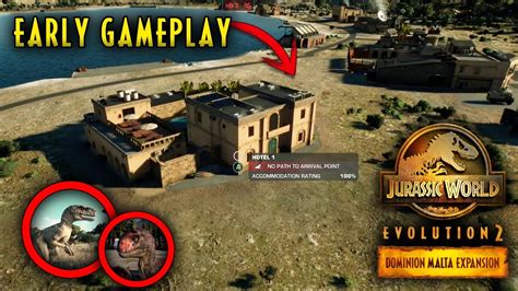 Malta Dlc Early Gameplay Jurassic World Evolution 2 Frontier Livestream Highlights Youtube