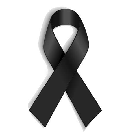 Black ribbon Awareness ribbon Mourning White ribbon ...