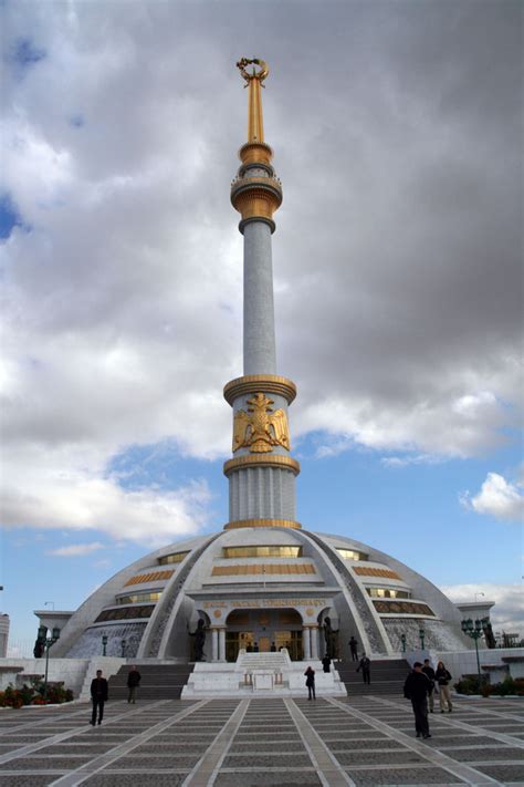 Independence Monument Of Turkmenistan Ashgabat Turkmenistan Atlas