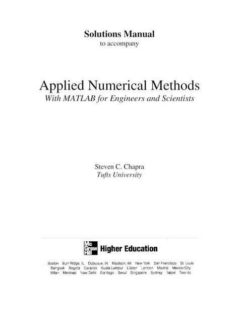 PDF Solucionario Metodos Numericos Para Ingenieros Chapra DOKUMEN TIPS