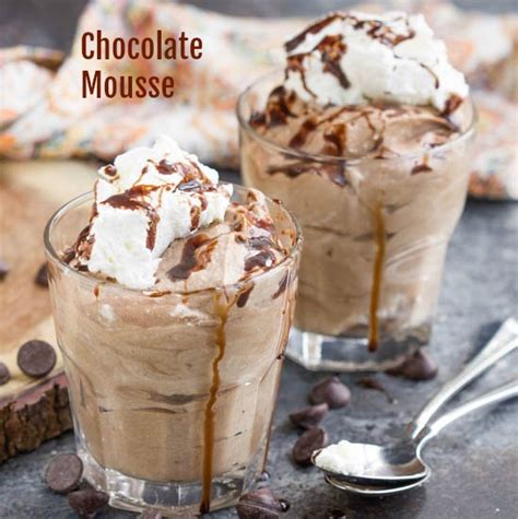 Dust with flour, and knock out the excess flour. Homemade Chocolate Mousse with Cocoa Powder and Whipping ...