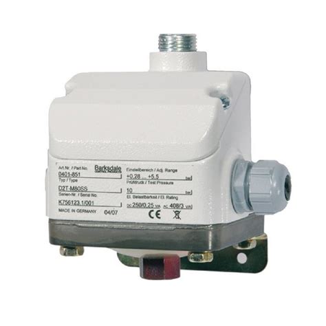 Barksdale Contact System Type Dpdt Mechanical Pressure Switches Contact Material Silver At