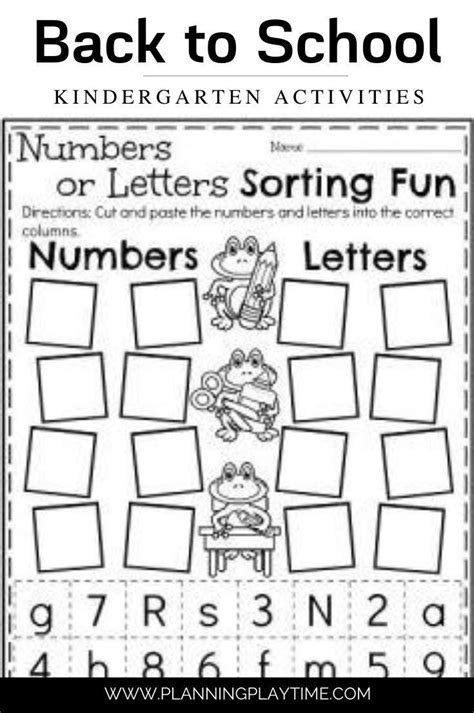 Difference Between Letters And Numbers Worksheet