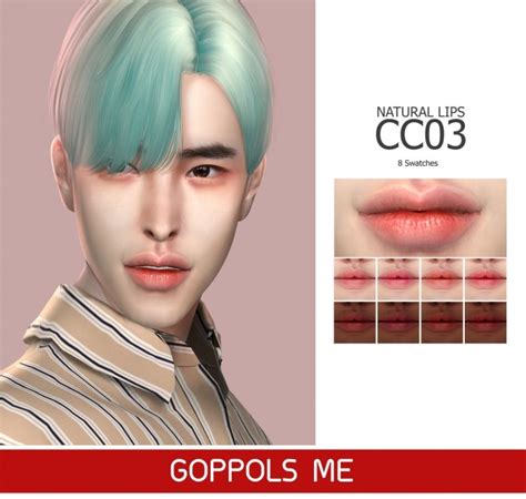 Gpme Natural Lips Cc03 At Goppols Me Sims 4 Updates