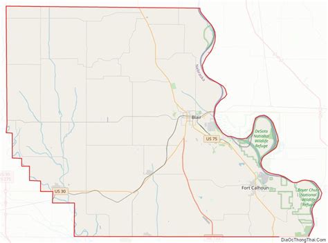 Map Of Washington County Nebraska