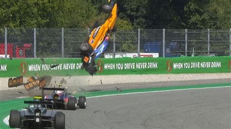 F3 Drivers Car Flies Into The Air During 150mph Horror Crash In Italy