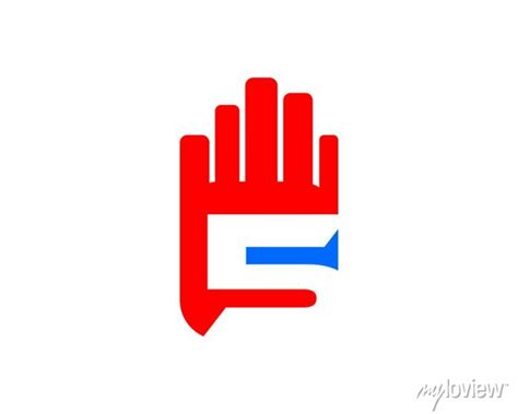 High Five Hand Logo Template Design Vector • Wall Stickers Number 5