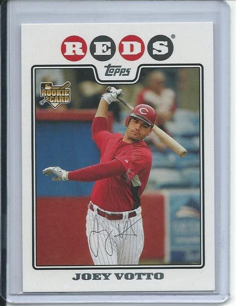 Joey Votto Rc Rookie Card Cincinnati Reds Baseball Card 2008 Topps